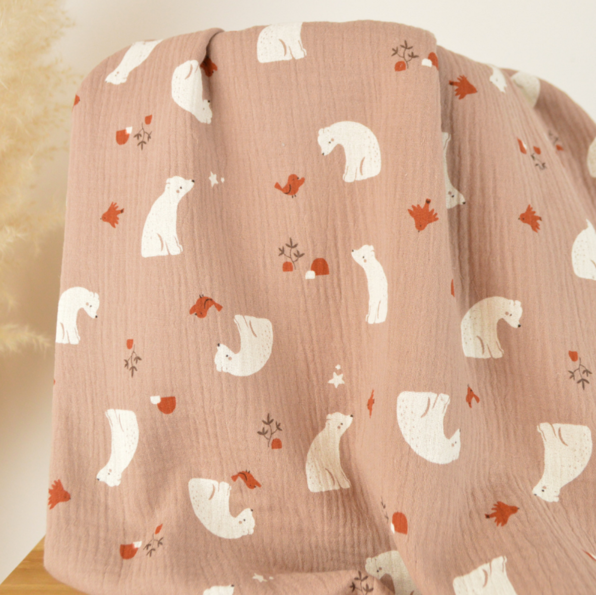 Cape de bain Ollie en éponge de coton bio - Personnalisable