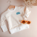 Pull Marinière jaune "Summer Time" — prêt à expédier