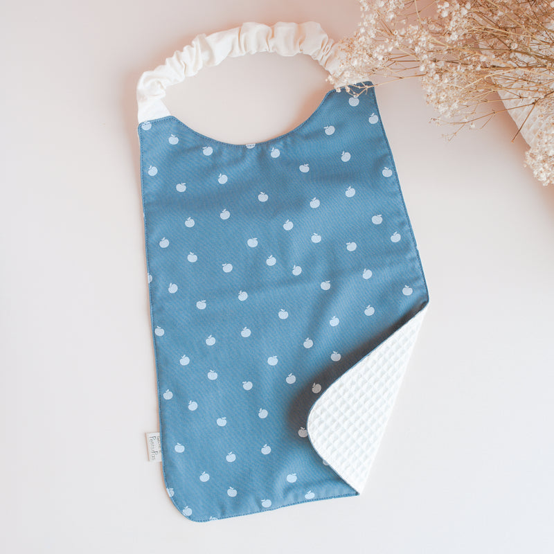 Bavoir-serviette élastiqué Tim - motif Pomette