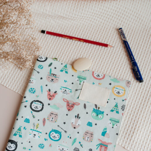 Protège-cahier - deux formats - motif Wapi